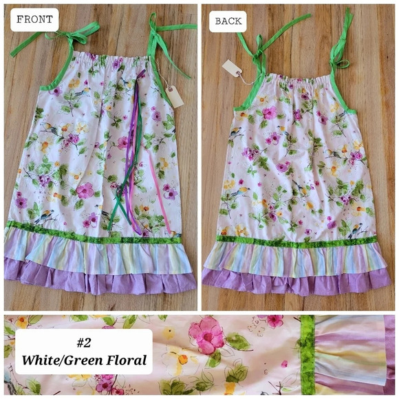 Kids Handmade boho patch Dress  Available Hand-sewn High Quality - Picture 3 of 11